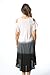 Riviera Sun 21842-BLK-2X Cold Shoulder Umbrella Dress Black/White