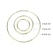 10 Pieces Metal Rings Hoops Macrame Ring for Dream Catchers and Crafts, 2 Inch, 3 Inch, 6 Inch (Gold)