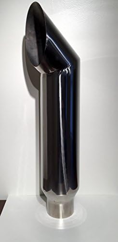 5"ID 7" OD 36" Long Angle DIesel Performance T-304 Stainless Exhaust CAT Stack