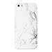 iPhone 5s Case, iPhone SE Case, GMYLE Snap Cover Glossy for iPhone 5 / 5s / SE - White Marble Pattern Slim Hard Back Case