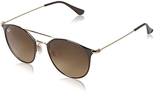 Bundle: Ray-Ban RB3546 Gold Top Brown/Brown Gradient 52mm & Carekit