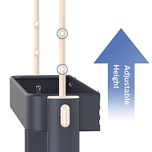 ADOVEL Shower Caddy Hanging, 2 in 1 Shower Head Caddy Organizer