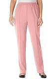 Only Necessities Women's Plus Size Pants In Wrinkle & Stain-Resistant Knit