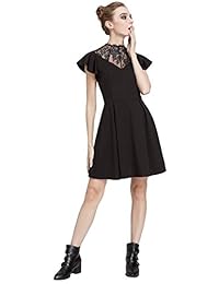 Vestido gótico casual de mujer con mangas en forma de A, de la marca SCARLET DARKNESS