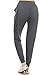 Leggings Depot Womens Relaxed fit Jogger Pants - Track Cuff Sweatpants with Pockets, Charcoal Gray, 1X