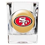 Great American 8900675292 2 oz. San Francisco 49ers Square Shot Glass
