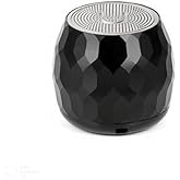 Fashionit U Micro Speaker | Stylish Portable Wireless Bluetooth 5.0 with Built-in Mic & Remote Shutter | Perfect Little Speaker for Home, Parties, Travel! Small Device, Rich Sound | Glam Black