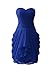 YuNuo Short Chiffon Sweetheart Evening Bridesmaid Party Cocktail Prom Dresses Royal Blue 2