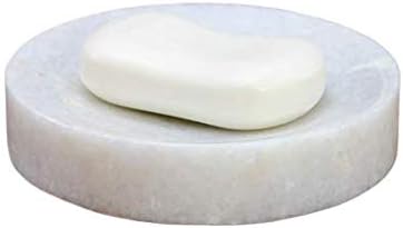 RUSSIN Marble Stone Soap Dish for Bath, Tub, Wash Basin Kitchen Soap Dish Case Holder Bathroom Accessories