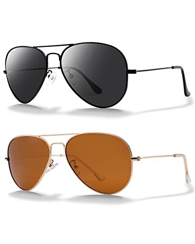 Pro Acme Polarized Aviator Sunglasses for Women Men Shades Sun Glasses UV Protection Fashion Eyewear 58mm
