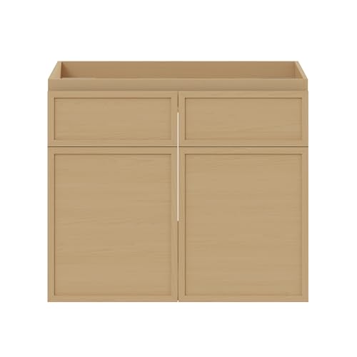 Swiss Madison St. Tropez 24" Wall-Mounted Bathroom Vanity Cabinet Without Top i…