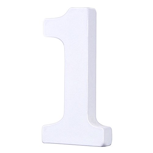 Smartcoco DIY Wooden Hight 8 CM Width 4-5 CM Number 0 1 2 etc 10 Numbers Arbitrary Collocation Design Home Party Decor