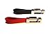 Mehr USB Flash Drives & Detachable Car Keychains, Genuine Leather Valet Key Chains, Black Red USB Gift Set