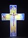 Solar Lighted Jesus Cross by Eternal Light | Illuminated Grave Marker Heartfelt Cemetery Decoration
