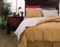 Buy Royal Velvet Reversible Down Full Queen Comforter Set Camel