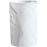 wongwongcat Ceramic Toothbrush Holder 300 ml, Marble Pattern Toothbrush Cup, Drinking Cup (Grey)