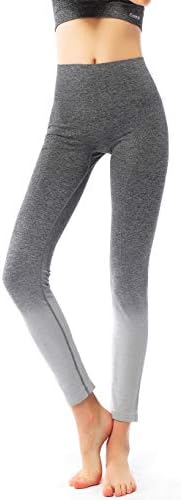 Freeskin Ombre Yoga Pants Women’s Seamless Yoga Leggings High Waist Tummy Control Power Stretch Workout Running Tights