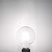 SHINE HAI G25 LED Vintage Filament Bulbs, 4W (40W Equivalent), 470 Lumens, 5000K Daylight White, 360° Beam Angle, E26 Base Globe Bulb, Pack of 6
