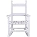 Costzon Child's Rocking Chair, Wooden Porch Rocker w/Cushion, 120 lbs Weight Capacity, Ergonomic Kids Rocker for Toddler Boys Girls, Classic Rocker for Kids Room, Kindergarten, Porch Indoor Outdoor