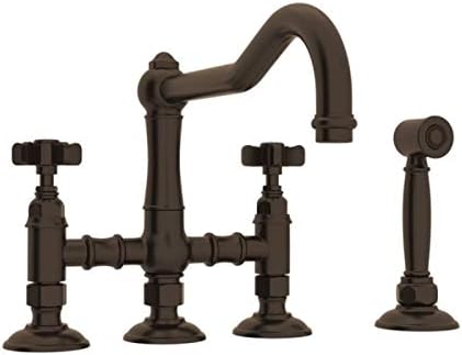 Rohl A1458xwstcb 2 Country Kitchen Three Leg Bridge Faucet With