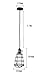 COOLWEST Industrial Pendant Light, Mini Hanging Caged Vintage Edison Hanging Cage Pendant Lighting E26 E27 Black Cord Light Fixture On/Off Switch for Home Kitchen
