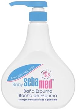 - Baby espuma baño, fórmula sin jabón con pH 5.5, refuerza el desarrollo del manto ácido del bebé y el equilibrio hídrico de la piel, 1000 ml