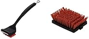 Char-Broil 8666894 Safer Replaceable Head Nylon Bristle Grill Brush with Cool Clean Technology, One Size &
