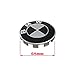 Enseng Set of 4 - BMW Wheel Center Caps Emblem, 68mm BMW Rim Center Hub Caps for All Models with BMW Wheels Logo (Black & White)