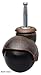 Caster Classics 4-Pack 2-inch Antique Copper Ball Caster with Wood Stem and Socket