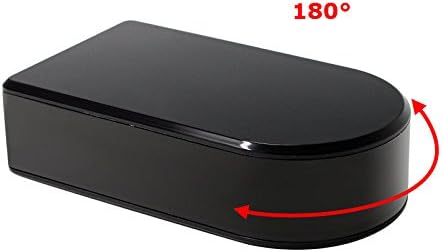 Wi-Fi Spy Camera Black Box with 180 degree pan and zoom, 10 hour battery life, P2P streaming nanny cam hidden camera – iPhone, Android, tablet or PC. Wireless DVR