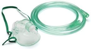 Simple Oxygen Mask: Adult, - 50 EA/CS