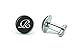 Mens' Personalized Initial Set of Cufflinks and Tie Clip Silver Suit Letter Cuff Link with Giftbox A-Z