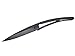 Deejo Ultra Lightweight Folding Pocket Knife with Belt Clip - Ebony Version 1.3 oz - Fine, Sharp Blade - Black Titanium Coating Stainless Steel - Elegant and Modern Design