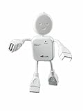 Drhob 1pc Humanoid usb splitter long USB Interface small humanoid USB extension HUB splitter splitter