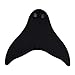 BE FINE Monofin for Kids and Adults,Fin Mermaid Tail for Swimming(Pink Blue Black) (Black, S-Child Size)