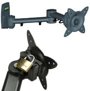 EZ Mounts - Full Motion Tilt Swivel LED LCD TV Wall Mount Bracket W/ Removable Face Plate for EZ On-Off Installations Use for RV's Trailers, W/ 18" arm, Fits most 13 15 17 19 21 23, 24 27 inch