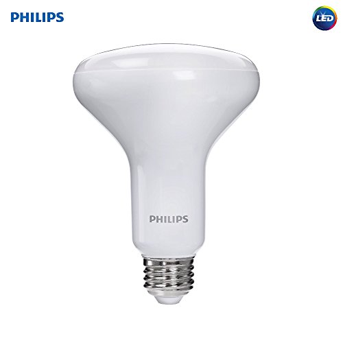 Philips LED Dimmable BR30 Soft White Light Bulb with Warm Glow Effect 650-Lumen, 2700-2200-Kelvin, 9-Watt (65-Watt Equivalent), E26 Base, Frosted, 1-Pack