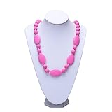 Silicone Teething Necklace For Mom- BPA Free and FDA Approved - Organic Natural Baby Teething Jewelry Toy With Chew beads Teether - Anti Flammatory, Drooling & Teething Pain Reduce Properties.