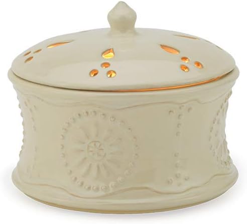 CANDLE WARMERS ETC. Candle Aire Fan Fragrance Warmer- Whisper Quiet Fan Circulates Scent from Scented Candle Wax Melts and Tarts for Full Room Freshener, Tuscan Cream
