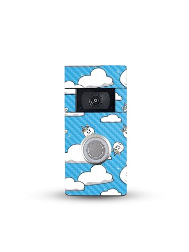 MightySkins Carbon Fiber Skin Compatible with Ring Video Doorbell (2nd Generati…