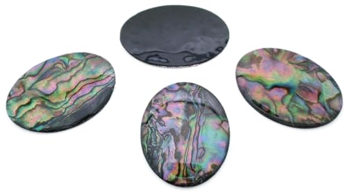 ONE 40x30 40mm x 30mm Resinated Abalone Cabochon Cab Gem Gemstone EBS9490/42425
