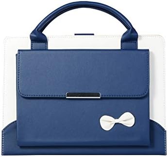 iPad Air Case, Ultra Lightweight Stand Smart Protective Multi-Angle Viewing Stand Cover with Handle, Document Pocket, Auto Wake/Sleep for Compatible iPad Air iPad 5th, Blue