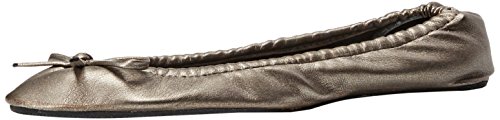 Sidekicks Small Silver Foldable Ballet Flat Shoes w/ Carrying Case