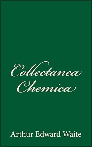 Amazon Com Collectanea Chemica By A E Waite 9781523740680 Waite Arthur Edward Books