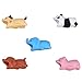 Epessa 5 PCS Cable Bites Animals Cable Buddy for iPhone Cable, Marine Animals|Terrestrial Animals|Dinosaurs and Fish|Animal Bite Cable Protector are Available (Terrestrial Animals)