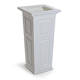 Mayne 4833-W Nantucket Polyethylene Planter, White