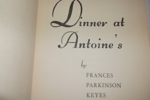 Dinner at Antoine's B001M9YR5C Book Cover