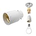 YiLighting - B22 to E26/E27 Two-Pin Socket to Standard Socket Edison Light Bulb Adapter Converter for LED Halogen CFL Light Lamp (2 Pack)