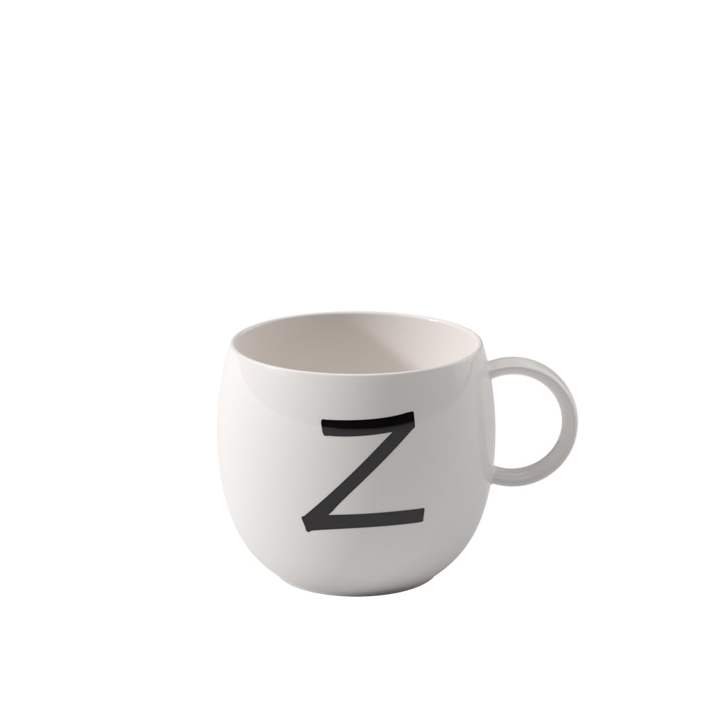 like. by Villeroy & Boch - Letters Mug Z, 380ml, Premium Porcelain, White