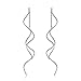 Acefeel Fresh Style Exquisite Threader Dangle Earrings Curve Twist Shape for Women's Gift E158